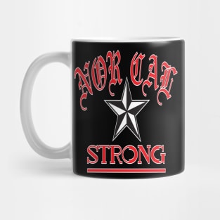 NOR CAL STRONG DESIGN #1-RED/WHITE BORDER Mug